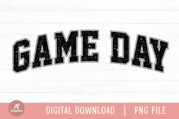Download Game Day Retro Varsity PNG - Game day Collection