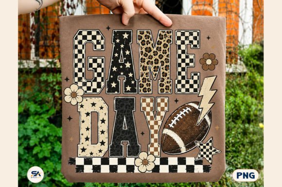 Download Checkered Game Day Football PNG Leopard - Game day Collection