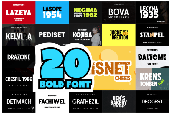 Download Bold Sans Font Bundle - Bold sans font Collection