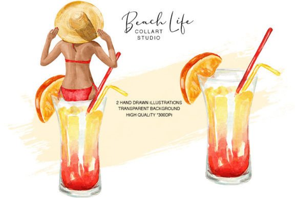 Download Beach Girl Clipart, Summer Illustrations - Summer illustrations Collection
