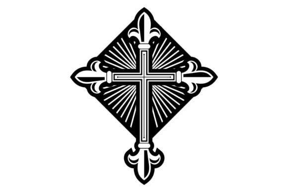Download Holy Cross Black Icon. Decorative Christ - Holy cross Collection