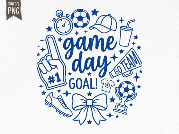 Download Soccer Doodles PNG Game Day Design - Game day Collection